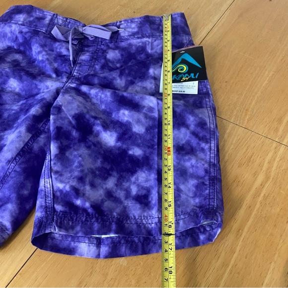 Kanu Surf Wome's Marina UPF 50+ Active Swim Board Shorts Sydney Purple 2 - Picture 6 of 9